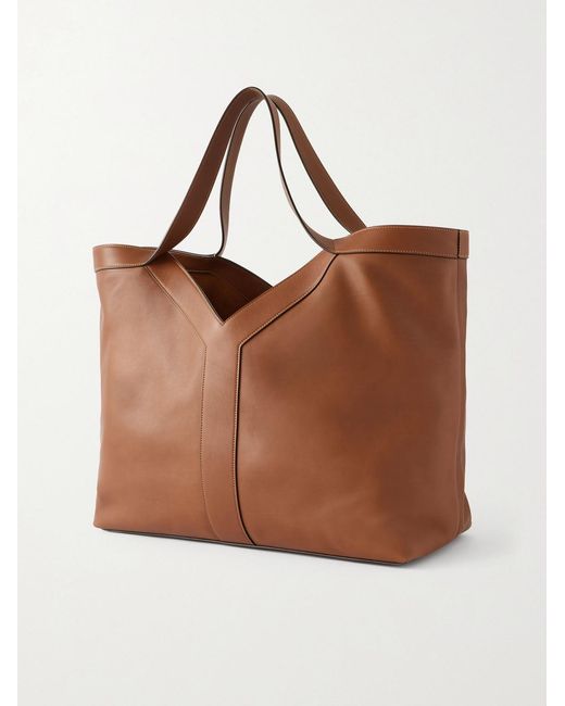 Saint Laurent Marais Tote aus Leder in Brown für Herren