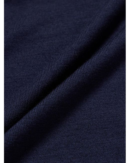 Canali Blue Wool Sweater for men