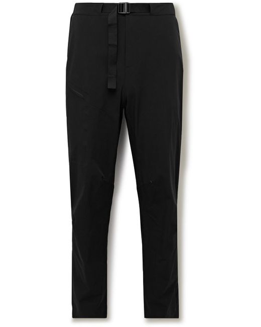 On Shoes Black Trek Tapered Ripstop-Trimmed Stretch Recycled-Shell Trousers for men