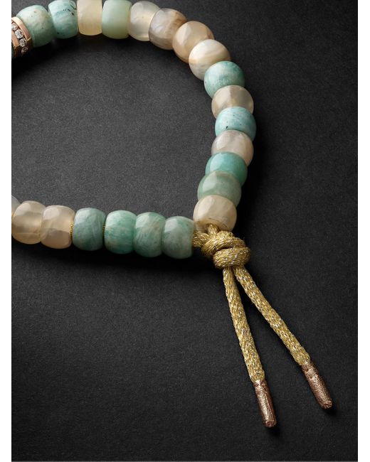 Carolina Bucci Black Forte Beads Multi-Stone Bracelet for men