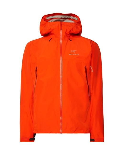 Arc'teryx Orange Beta Lt Gore-tex Pro Jacket for men