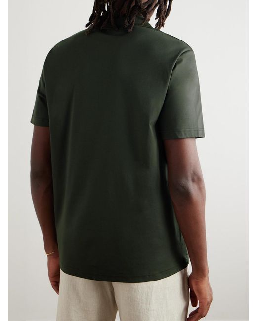 NN07 Green Paul 3525 Organic Cotton Polo Shirt for men