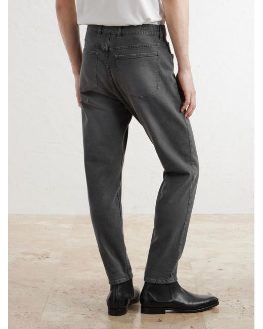 Eleventy Gray Straight-Leg Jeans for men