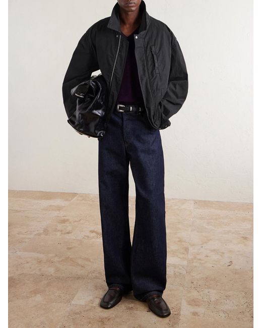 Dries Van Noten Black Cotton-Blend Blouson Jacket for men