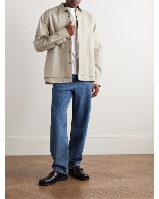 Amomento Blue Straight-Leg Jeans for men