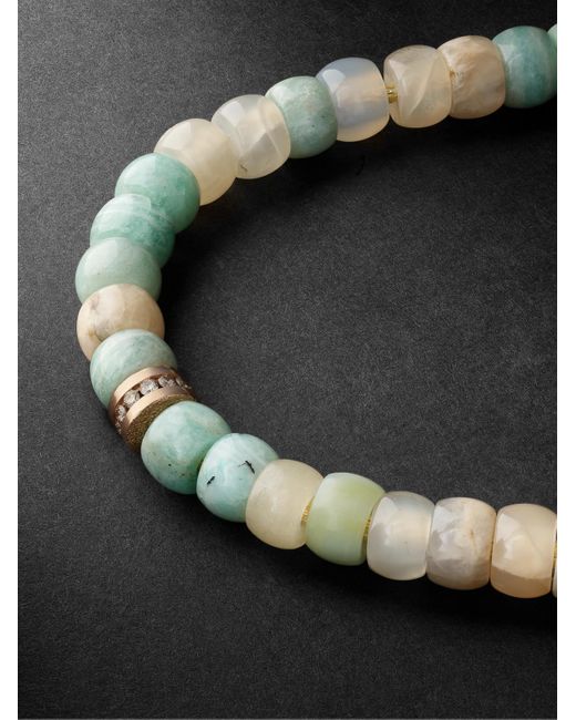 Carolina Bucci Black Forte Beads Multi-Stone Bracelet for men