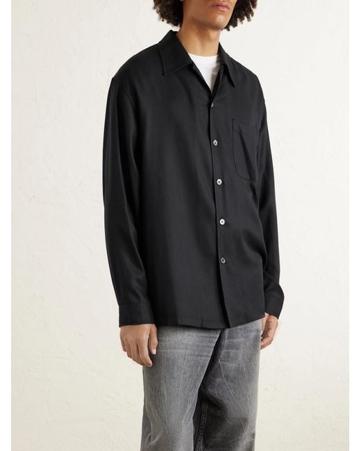 Our Legacy Black Every Lyocell Shirt for men