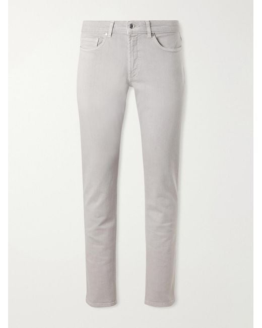 Peter Millar Gray Fairfield Straight-leg Garment-dyed Jeans for men