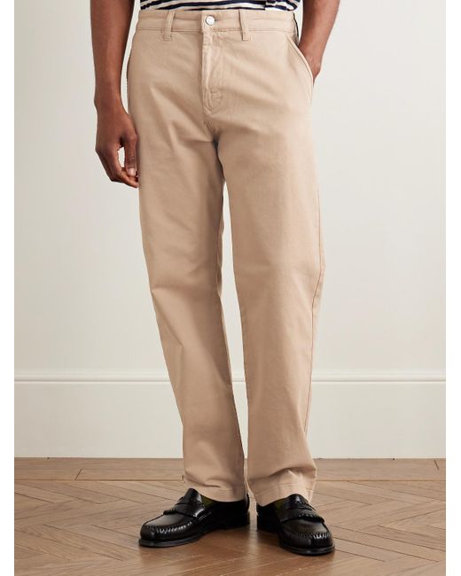 NN07 Natural Aden 1923 Straight-leg Organic Cotton-blend Twill Chinos for men