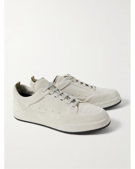 Officine Creative White Ace Suede Sneakers for men