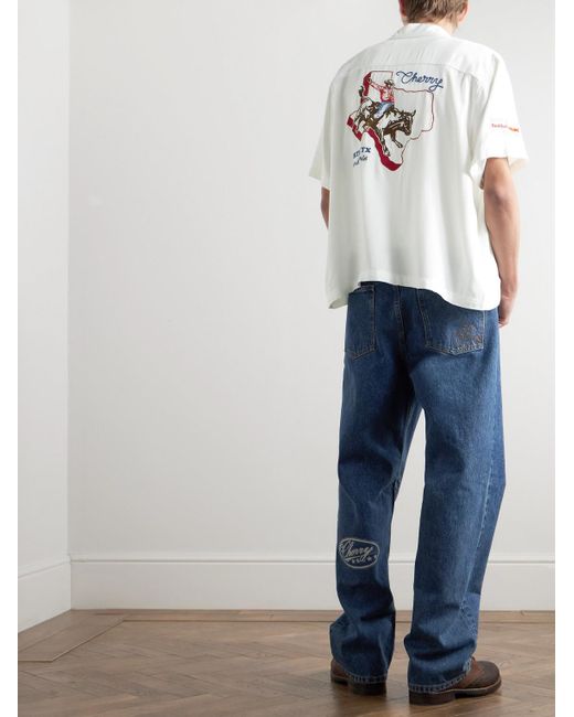 Oracle Bull Racing Camicia di CHERRY LA in White da Uomo
