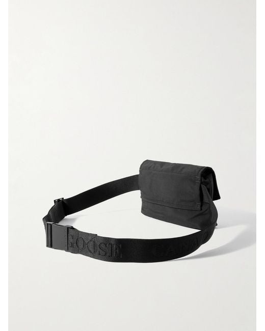 Canada Goose Black Logo-Appliquéd Shell Belt Bag for men