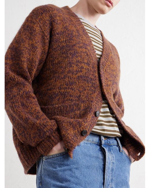 Dries Van Noten Brown Mounia Alpaca-blend Cardigan for men