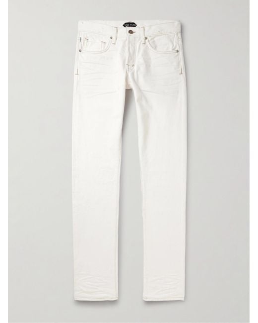 Tom Ford White Slim-fit Jeans for men
