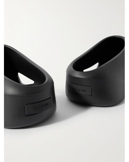 Fear Of God Black Eva Runner Rubber Mules for men