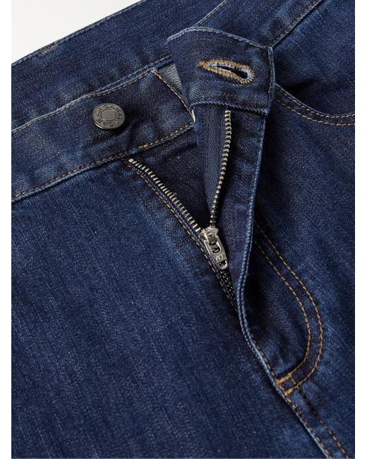 Jeans slim-fit a gamba dritta di Canali in Blue da Uomo