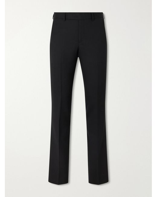 Paul Smith Black Straight-Leg Pleated Wool Suit Trousers for men