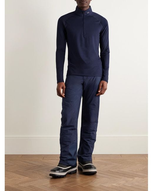 Kjus Blue Feel Stretch-jersey Half-zip Ski Mid-layer for men