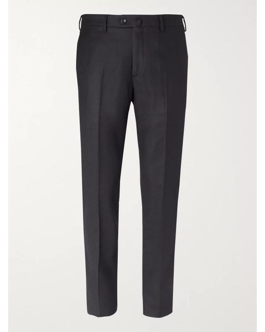 Loro Piana Blue Slim-Fit Wool And Cashmere-Blend Trousers for men