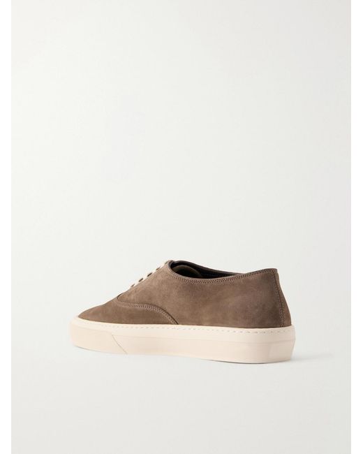 Morjas Brown Deck Suede Sneakers for men