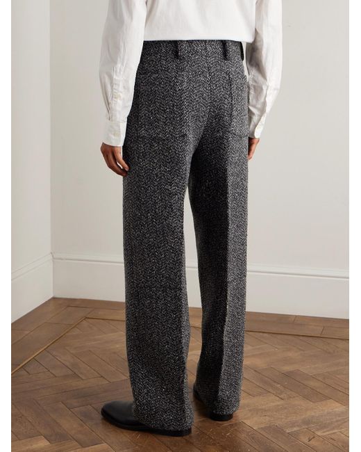 Zegna Gray Straight-leg Wool And Cashmere-blend Suit Trousers for men