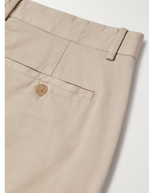 Sunspel Natural Straight-Leg Garment-Dyed Cotton-Blend Twill Chinos for men