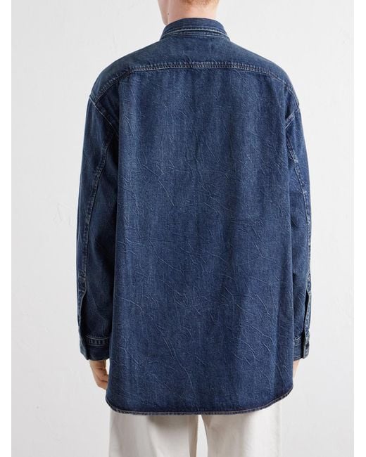 Agolde Blue Boyle Denim Shirt for men