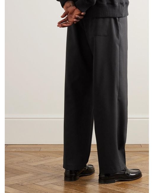 Rohe Black Straight-leg Virgin Wool Trousers for men