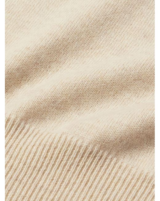 Loro Piana Natural Arona Cashmere Rollneck Sweater for men