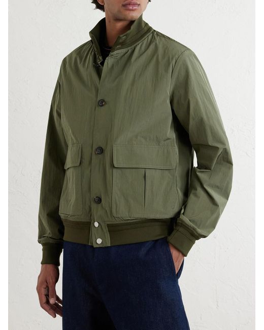Valstar Green Ino Shell Bomber Jacket for men