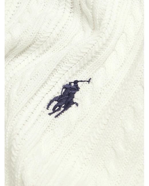 Polo Ralph Lauren Natural Cable-knit Cotton Polo Shirt for men