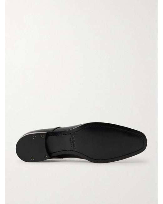 Saint Laurent Black Stanton Leather Derby Shoes for men