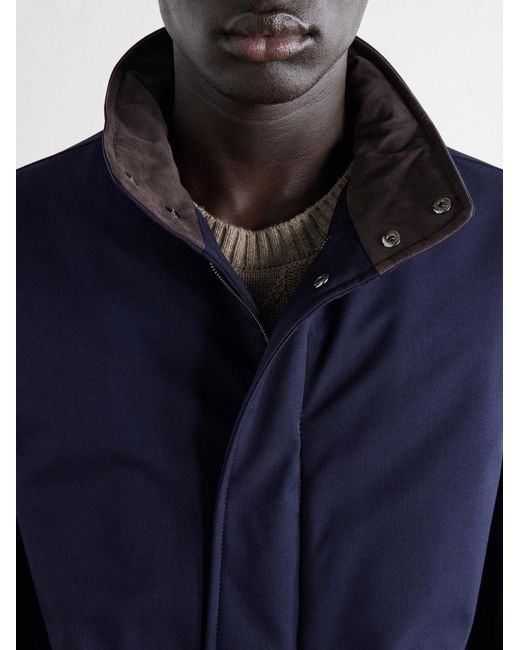 Herno Blue Twill Jacket for men