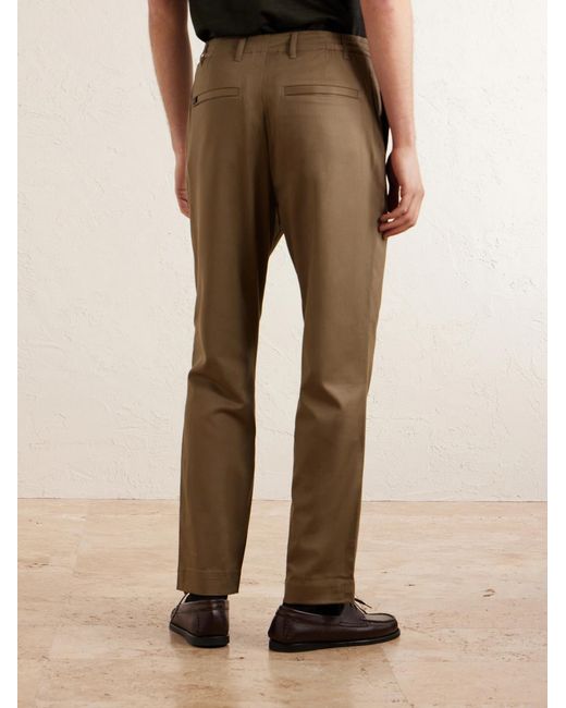 James Purdey & Sons Natural Straight-Leg Stretch-Lyocell Twill Chinos for men