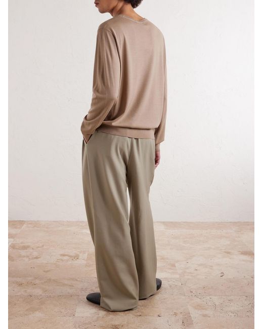 Merino Wool Sweater di Dries Van Noten in Natural da Uomo