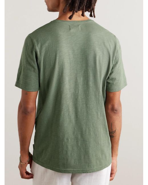 Oliver Spencer Green Conduit Slub Cotton-jersey T-shirt for men