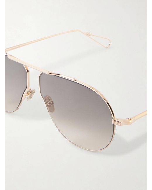 Ahlem Natural Laplace Aviator-Style-Tone Sunglasses for men