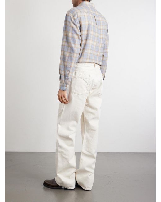 Fullcount White 0105Ec Straight-Leg Selvedge Jeans for men