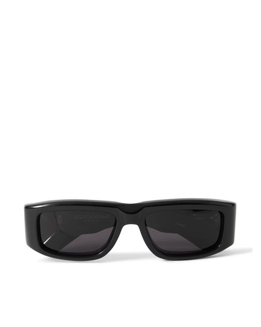 Jacques Marie Mage Black Romi Rectangular-Frame Acetate Sunglasses for men