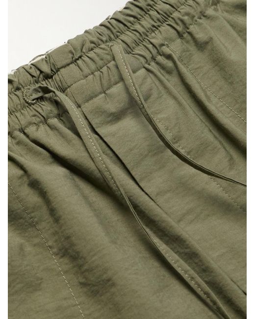 Loewe Green Paula's Ibiza Straight-leg Cropped Cotton-blend Drawstring Trousers for men