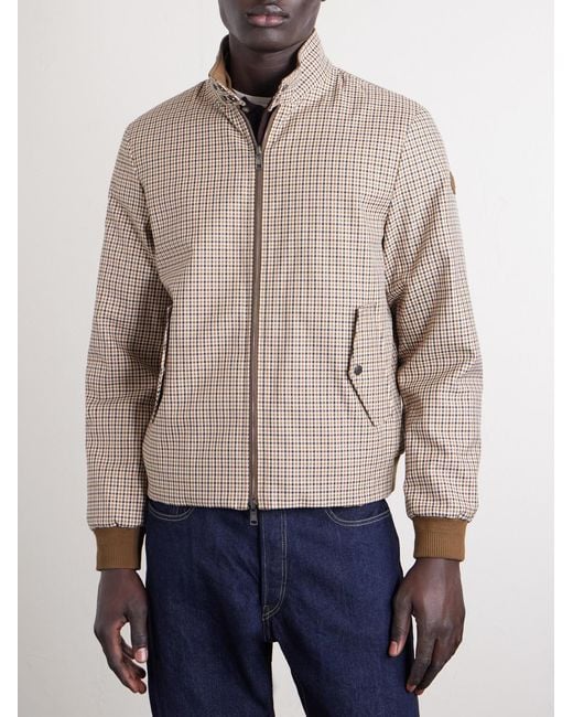 Moncler Natural Almogordo Reversible Checked Shell Down Jacket for men