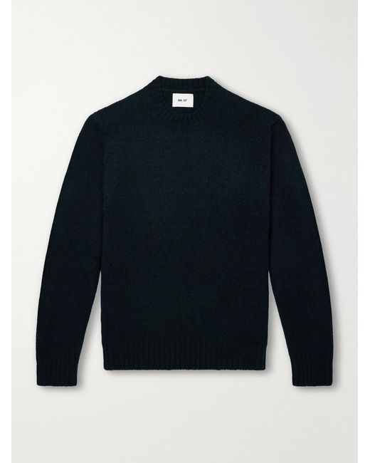 NN07 Blue Lee 6598 Merino Wool-Blend Sweater for men