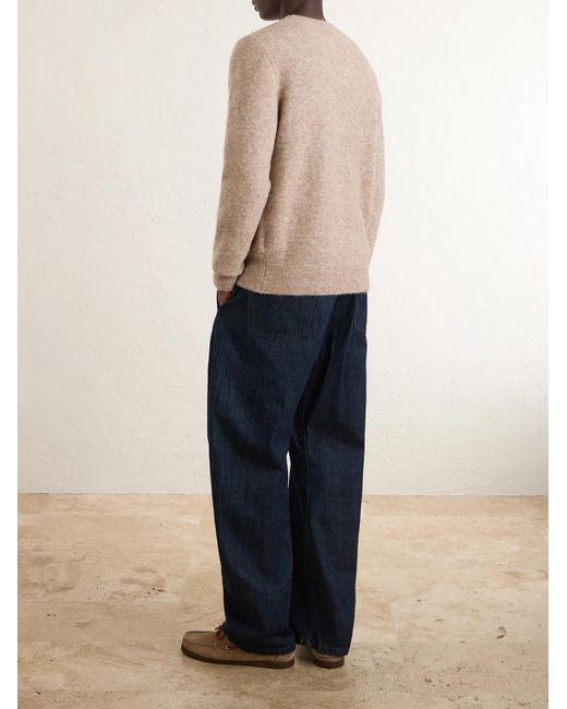 Barena White Alpaca-Blend Sweater for men