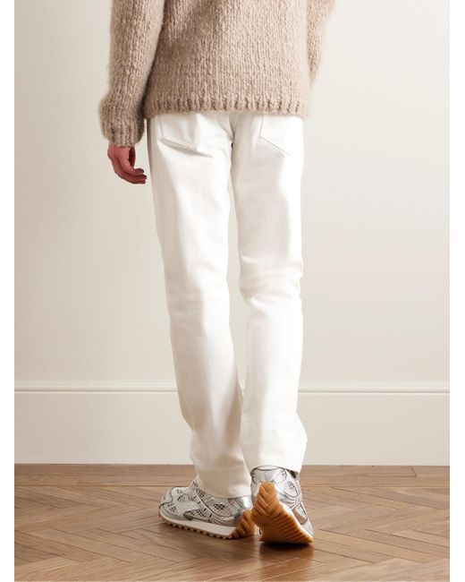 Gabriela Hearst White Anthony Slim-fit Straight-leg Organic Jeans for men
