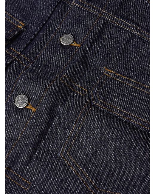 Selvedge Denim Jacket di A.P.C. in Blue da Uomo
