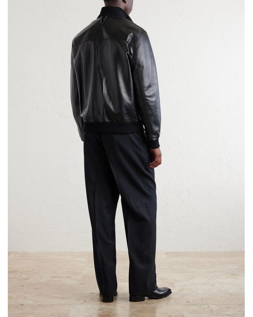 Valstar Black Ino Leather Jacket for men
