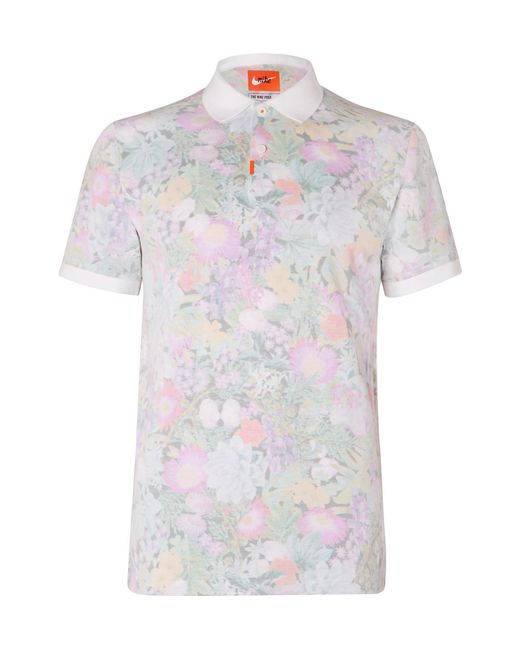Nike Floral-print Dri-fit Cotton-blend Piqué Golf Polo Shirt in Pink for  Men | Lyst Australia