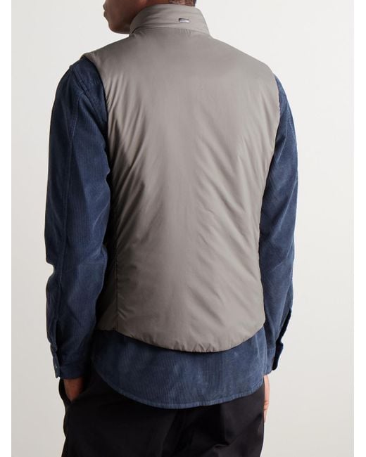 Herno Gray Padded Shell Gilet for men