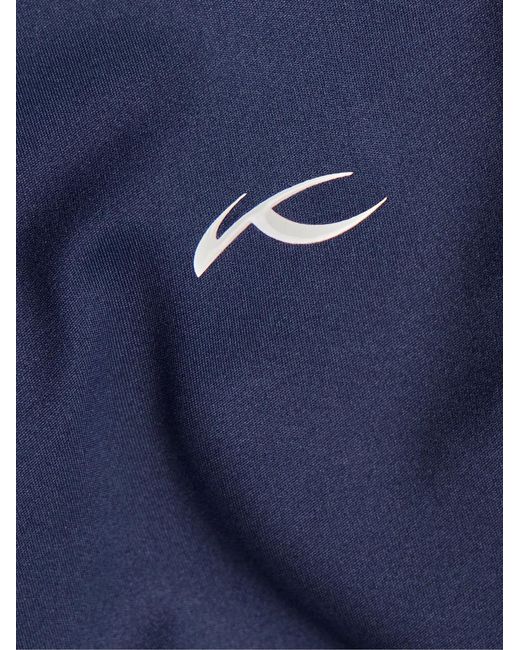 Kjus Blue Release Quilted Shell And Jersey Half-zip Golf Jacket for men