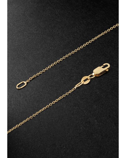 Ileana Makri Black Peaceful Diamond Pendant Necklace for men